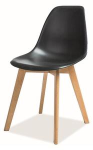 Jedálenská stolička MURAS buk/čierna