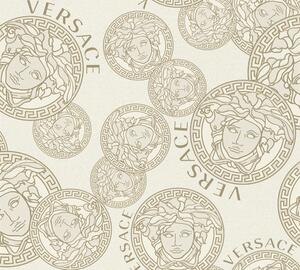 A.S. Création | Vliesová tapeta na stenu VERSACE 38610-3 | 0,70 x 10,05 m | biela, krémová