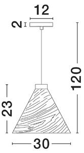 Moderný luster Elysian 30 – Smotanová