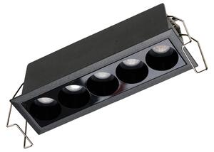 Minimalistické podhľadové svietidlo do sadrokartonu Tetris 14 10W CCT čierna