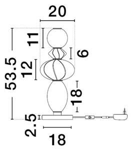 Minimalistický luster Oneta E – Ružová