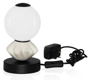 Dizajnová stolová lampa Pallina A – Svetlá sivá