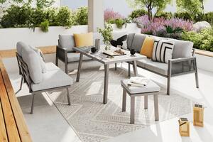 JEDÁLENSKÁ TERASOVÁ SÚPRAVA kov, textil Ambia Garden - Online Only záhrada, Online Only