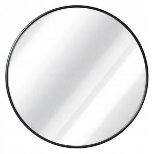 Tutumi - Okrúhle zrkadlo s tenkým rámom 50 cm, čierna, HOM-03687