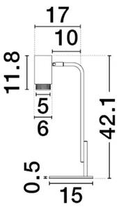 Dizajnová stolová lampa Nessi Biela