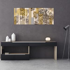 Obraz - Koláž so slnečnicami (120x50 cm)