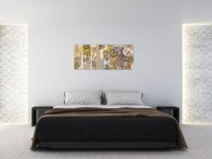 Obraz - Koláž so slnečnicami (120x50 cm)