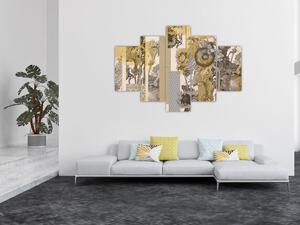 Obraz - Koláž so slnečnicami (150x105 cm)
