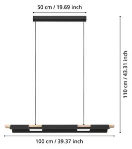 Eglo 98836 - LED Stmievateľný luster na lanku ERMUA-Z LED/27W/230V