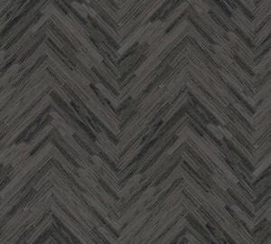 A.S. Création | Vliesová tapeta na stenu Versace 37051-4V | 0,70 x 10,05 m | šedá, čierna
