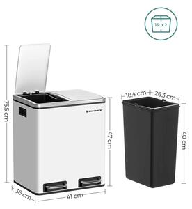Odpadkový kôš 30l LTB30WT