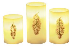 Pauleen Golden Feather Candle LED sviečka 3 kusy
