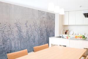 DIMEX | Vliesové fototapety na stenu Abstrakt poľa MS-5-0384 | 375 x 250 cm | šedá, béžová, fialová