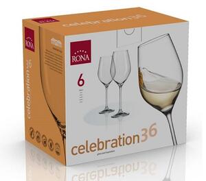 Rona Poháre na víno CELEBRATION 360 ml, 6 ks