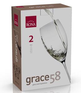 Rona Poháre na víno GRACE 580 ml, 2 ks
