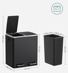 Odpadkový kôš 30l LTB30BK