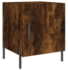 Nočný stolík dymový dub 40x40x50 cm kompozitné drevo