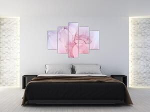 Obraz - Ružové škvrny (150x105 cm)