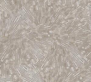 A.S. Création | Vliesová tapeta na stenu Titanium 3 38203-3 | 0,53 x 10,05 m | zlatá, béžová, šedá