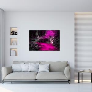 Obraz - Ružový les (90x60 cm)