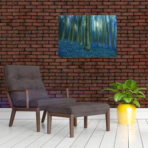 Obraz - Modrý les (70x50 cm)