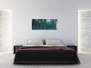Obraz - Modrý les (120x50 cm)