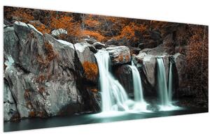Obraz - Vodopády (120x50 cm)