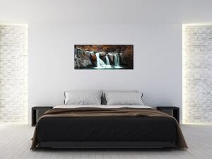 Obraz - Vodopády (120x50 cm)