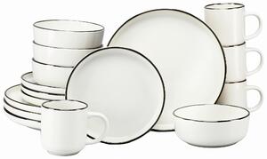 KOMBINOVANÝ SERVIS, 16-dielne, kamenina Creatable - Online Only bytové doplnky, Online Only