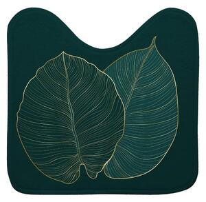 Tmavozelená WC kúpeľňová predložka 45x45 cm Jade – douceur d'intérieur
