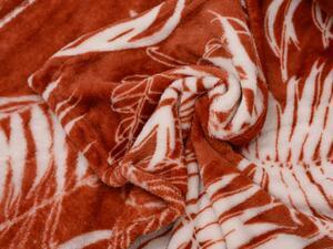 Červená mikroplyšová deka FIEN, 150x200 cm