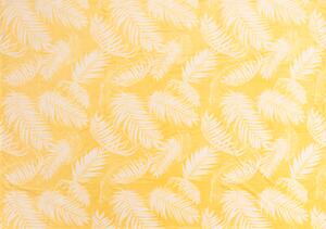 Žltá mikroplyšová deka FIEN, 150x200 cm