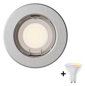 Philips - LED RGBW stmievateľné podhľadové svietidlo PERIDOT 1xGU10/6,5W/230V strieborné
