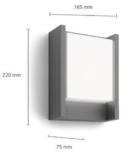 Philips LED vonkajšie nástenné svietidlo Arbour UE, 1 svetlo 2 700 K