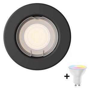 Philips - LED RGBW Stmievateľné podhľadové svietidlo PERIDOT 1xGU10/6,5W/230V čierna