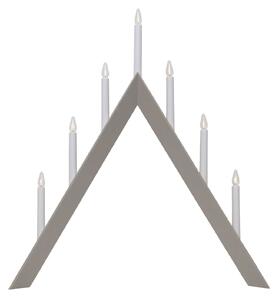 Svietnik Arrow, špicatý, 7-plameňový, sivý