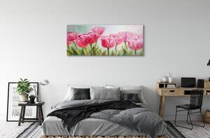 Obraz na skle tulipány obrázok 120x60 cm 4 Prívesky