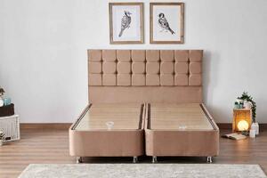 Dizajnová posteľ Gaphna 160 x 200 cm svetlohnedá