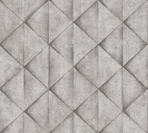A.S. Création | Vliesová tapeta na stenu Industrial 37742-3 | 0,53 x 10,05 m | šedá