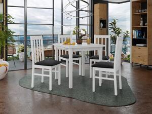 Rozkladací stôl so 4 stoličkami AL14, Morenie: biela - L, Poťahové látky: Zetta 297 Mirjan24 5903211268786