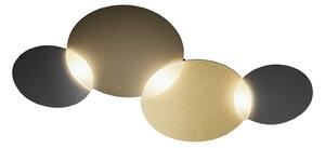 GROSSMANN Circ stropné LED svetlo bronz-mosadz 3pl