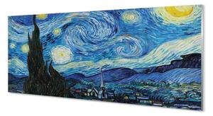 Obraz na skle Art hviezdnej noci 120x60 cm 2 Prívesky
