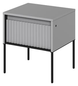 Nočný stolík TREND TR-10 sivá/čierna