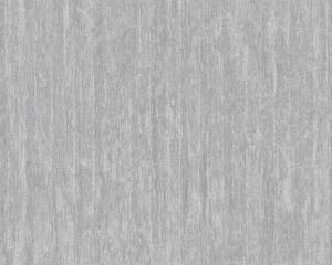 A.S. Création | Vliesová tapeta na stenu Smart Surfaces 39561-2 | 0,53 x 10,05 m | šedá, metalická