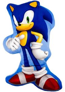 Tvarovaný vankúš Ježko Sonic - 30 x 18 cm