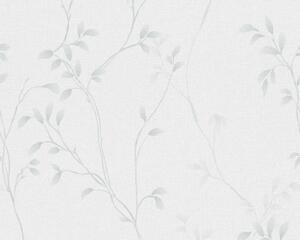 A.S. Création | Vliesová tapeta na stenu Pure Elegance 39767-3 | 0,53 x 10,05 m | biela, šedá