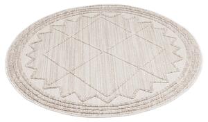 Dekorstudio Vintage okrúhly koberec CLASICO 8931 - béžový Priemer koberca: 120cm
