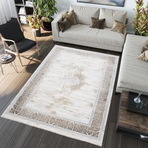 Jemný krémový koberec s ornamentmi Šírka: 80 cm | Dĺžka: 150 cm