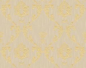A.S. Création | Vliesová tapeta na stenu Metallic Silk 30658-2 | 0,53 x 10,05 m | béžová, zlatá