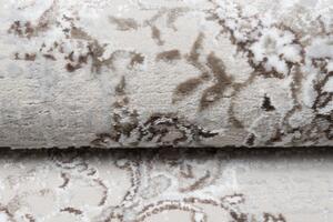 Svetlý krémovo-sivý dizajnový vintage koberec so vzormi Šírka: 80 cm | Dĺžka: 150 cm